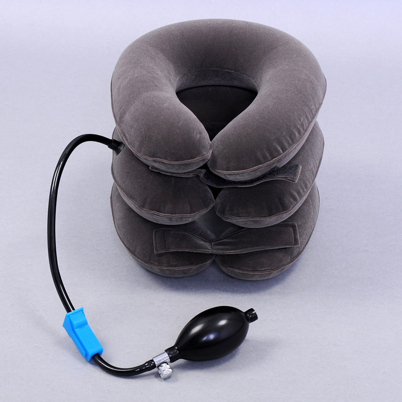 Orthopedic Inflatable Foldable Neck Traction Device  Neck Pillow Cervical Neck Stretcher