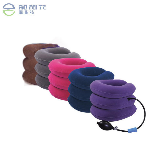 Orthopedic Inflatable Foldable Neck Traction Device  Neck Pillow Cervical Neck Stretcher