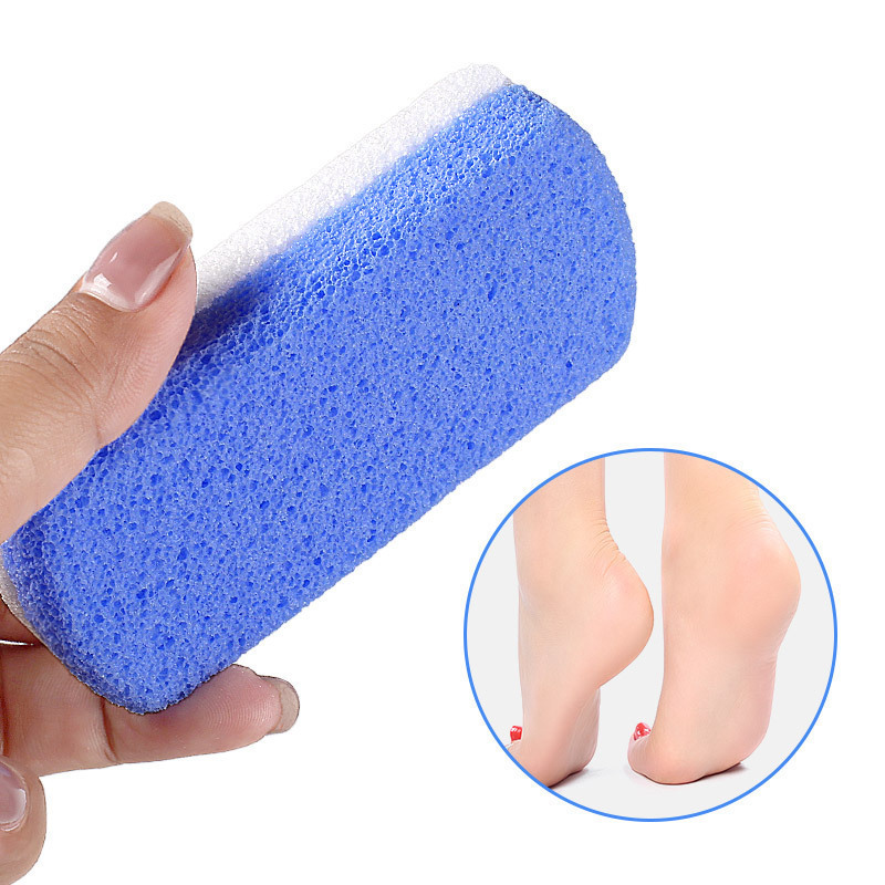 Feet Hard Skin Callus Remover and Scrubber Two-color Foam Glass Foot Pumice Stone