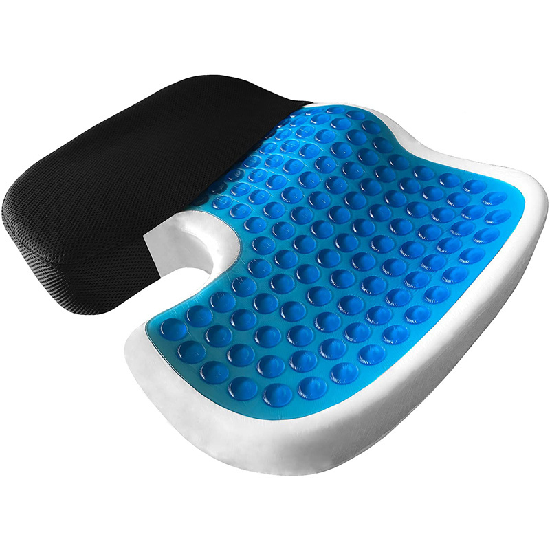 Back Pain Sciatica Tailbone Relief Orthopedic Seat Cushion Coccyx Extra Large Memory Foam Gel Sitting Pillow