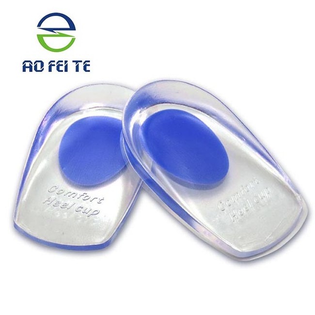 Wholesale Silicone height increase gel heel pad insoles for ladies shoes