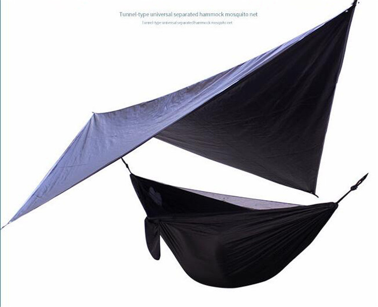 Portable Double Hammock Rainfly Camping Tent Tarp Shelter Sun Fly Outdoor Canopy