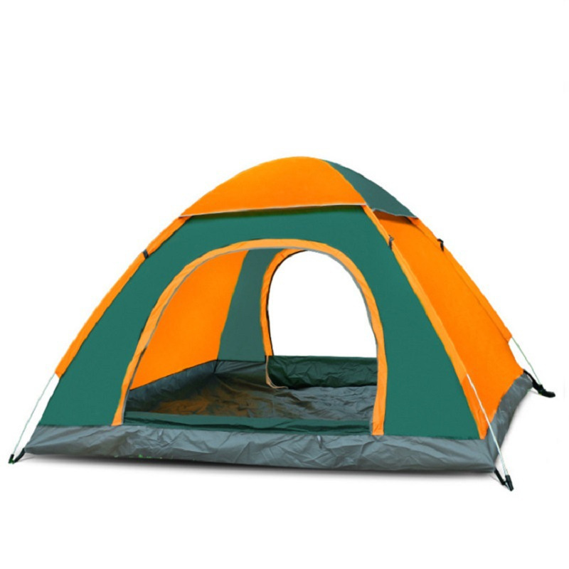 Automatic Windproof Waterproof Double Layer Portable Hiking Outdoor 3 Person Fast Open Camping Tent