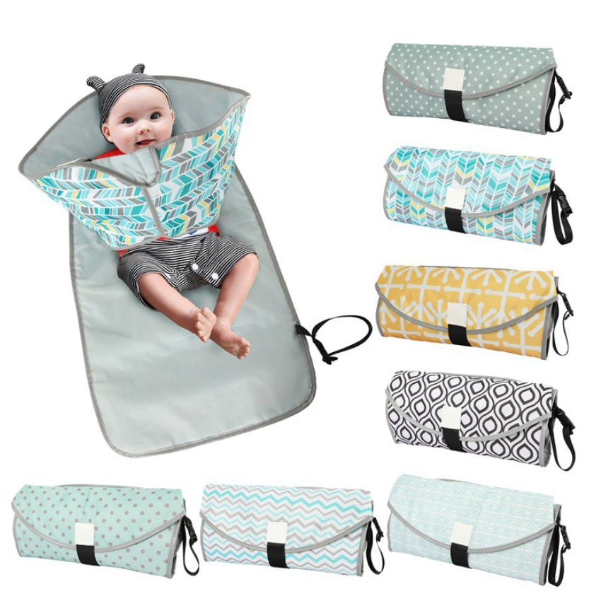 waterproof polyester Baby Changing Pad, Diaper changing mat,hanging portable diaper baby changing bag