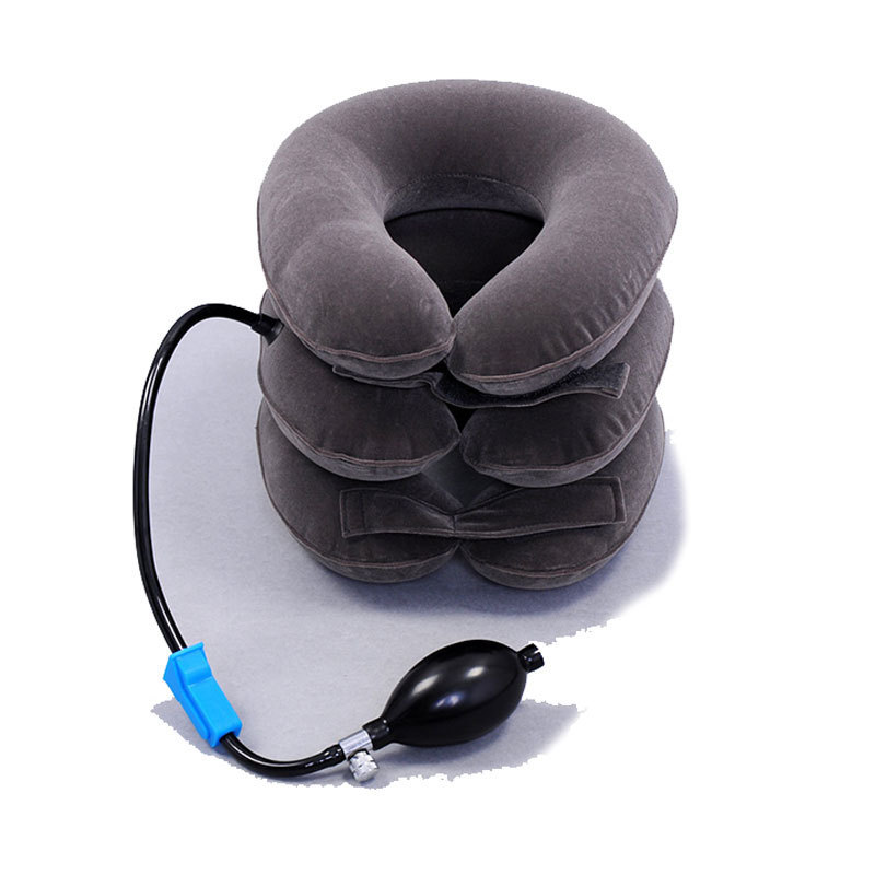 Orthopedic Inflatable Foldable Neck Traction Device  Neck Pillow Cervical Neck Stretcher