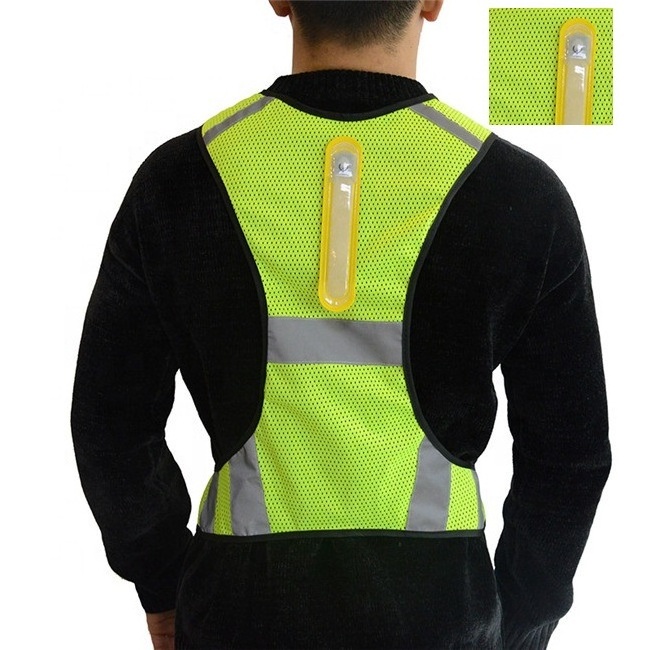 New Design LED Lights Reflective Safety Vest Making Running Safety