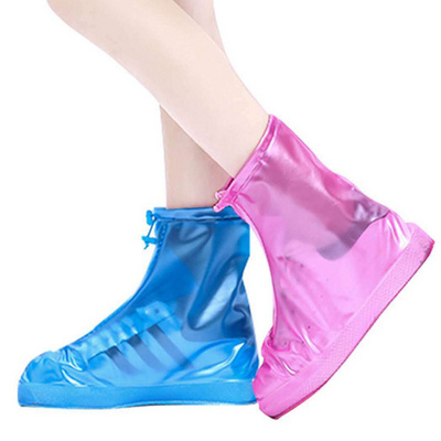 New design custom Printed Plastic Shoe Covers Overshoes Waterproof Plastic Shoe Cover