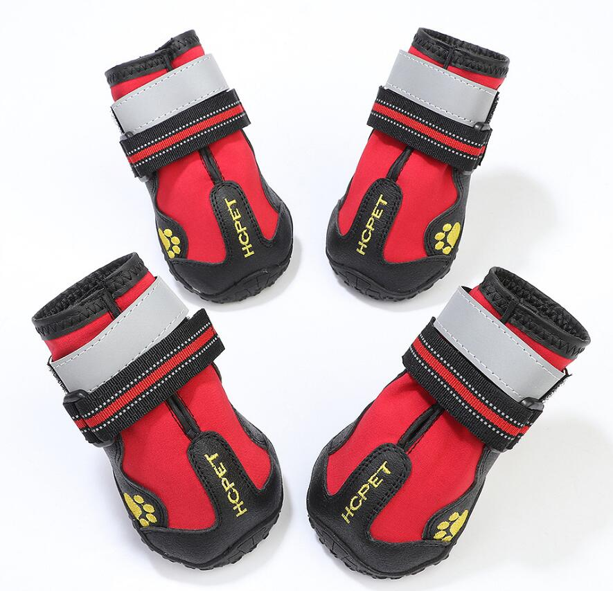 New product Dog Boots,Waterproof Dog Shoes,Dog Booties with Reflective Rugged Anti-Slip Sole and Skid-Proof