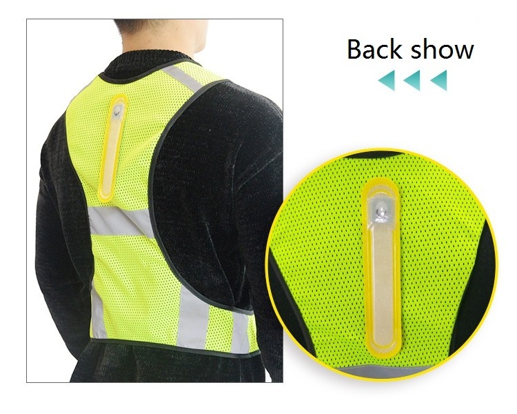 New Design LED Lights Reflective Safety Vest Making Running Safety