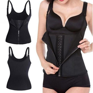 6XL Plus Size Neoprene Sweat Vest Weight Loss Body Shaper Workout Tank Tops body Shaper Corset Waist Trainer Vest Women