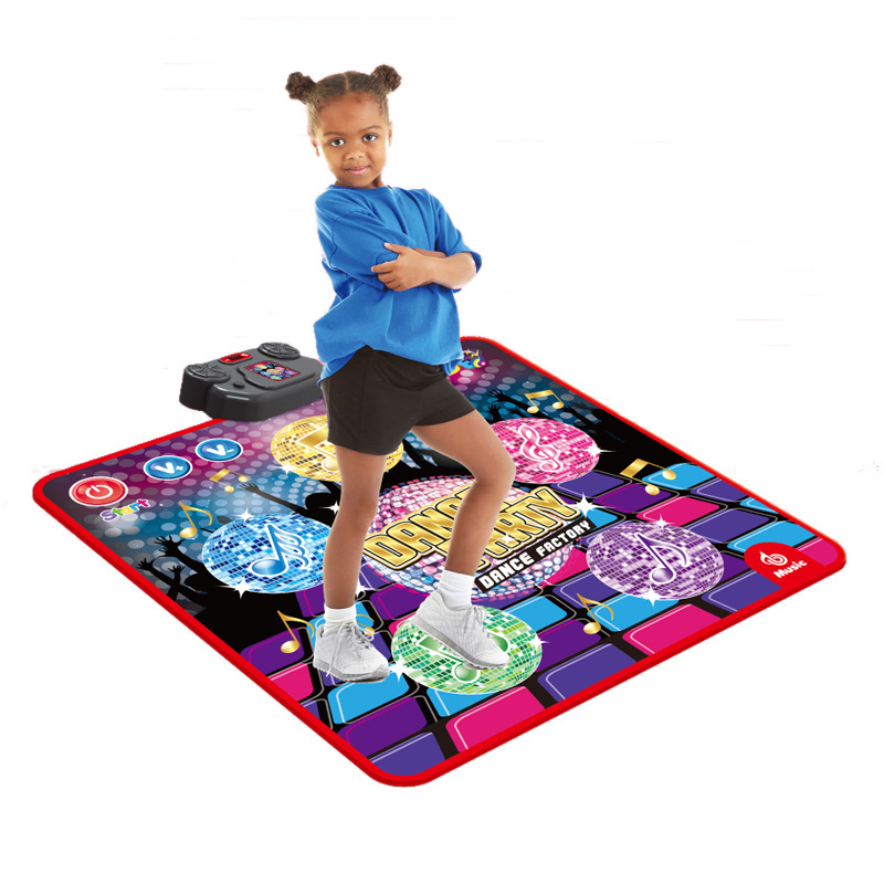 Music Dance Mat Toys Birthday Gifts Dance Pad with LED Lights for Boys and Girls