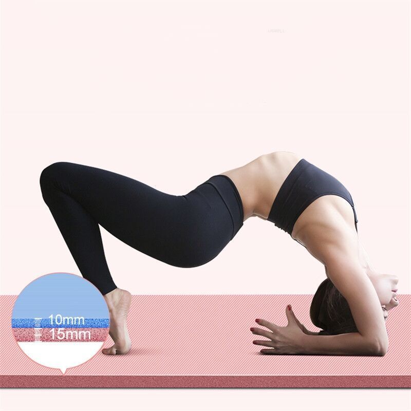 Custom Logo High Density  Non Slip Yoga Mat Exercise Mat for Yoga, Pilates, Stretching with Carring Strap