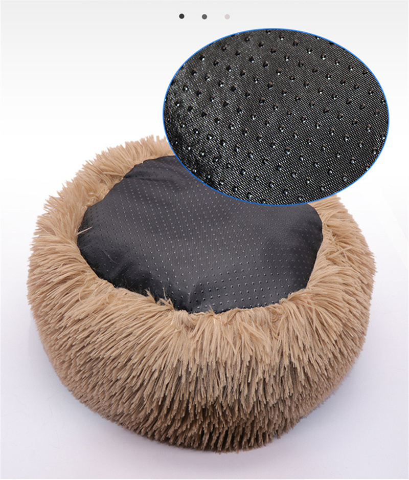 Comfortable Warm Lovely Long Fluffy Pet Soft Mat Doghouse Cat Sleeping Nest Plush Pet Bed