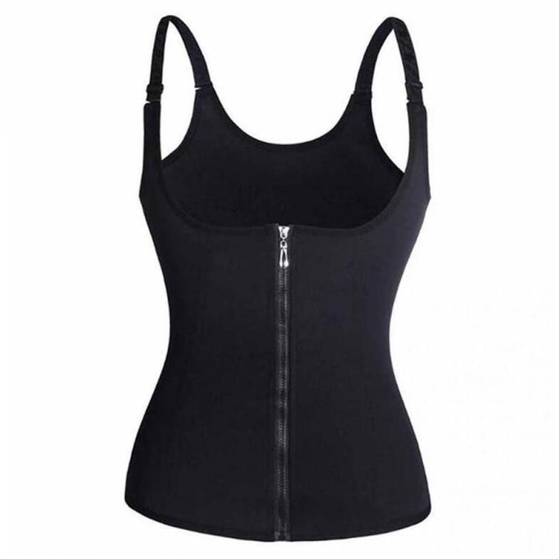 6XL Plus Size Neoprene Sweat Vest Weight Loss Body Shaper Workout Tank Tops body Shaper Corset Waist Trainer Vest Women