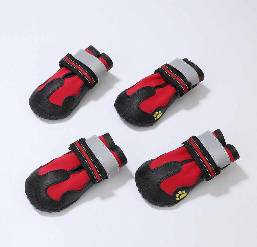 New product Dog Boots,Waterproof Dog Shoes,Dog Booties with Reflective Rugged Anti-Slip Sole and Skid-Proof