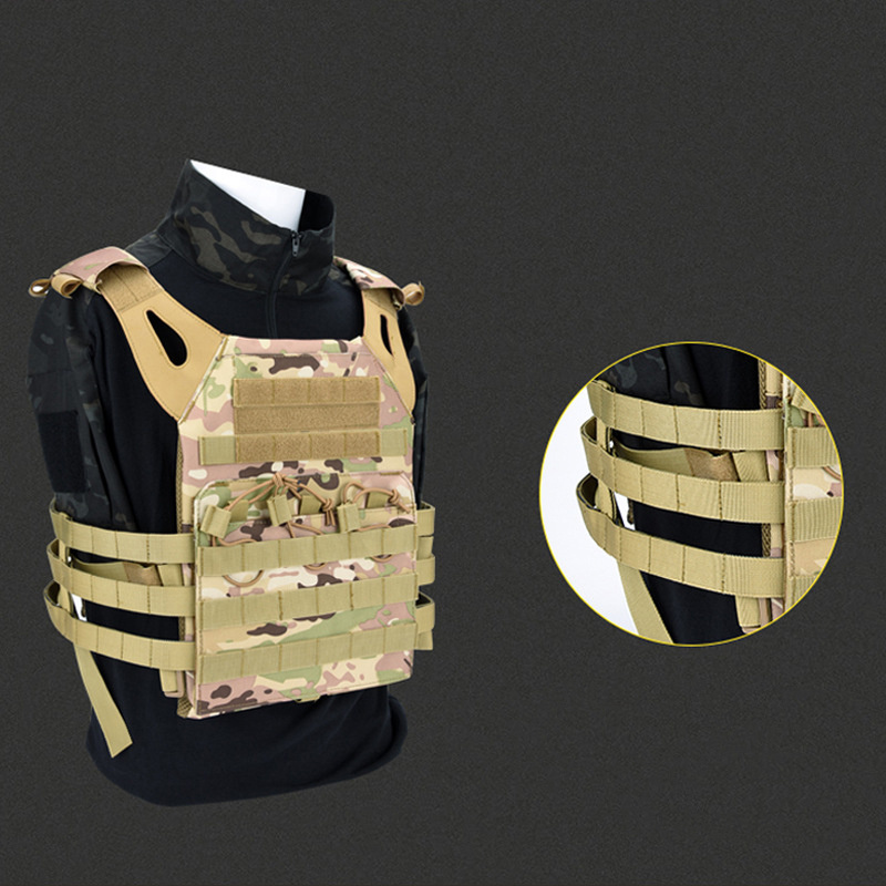 Lightweight Breathable Outdoor Tactical Vest Combat Vest Adjustable Vest for Adults CS Hunting