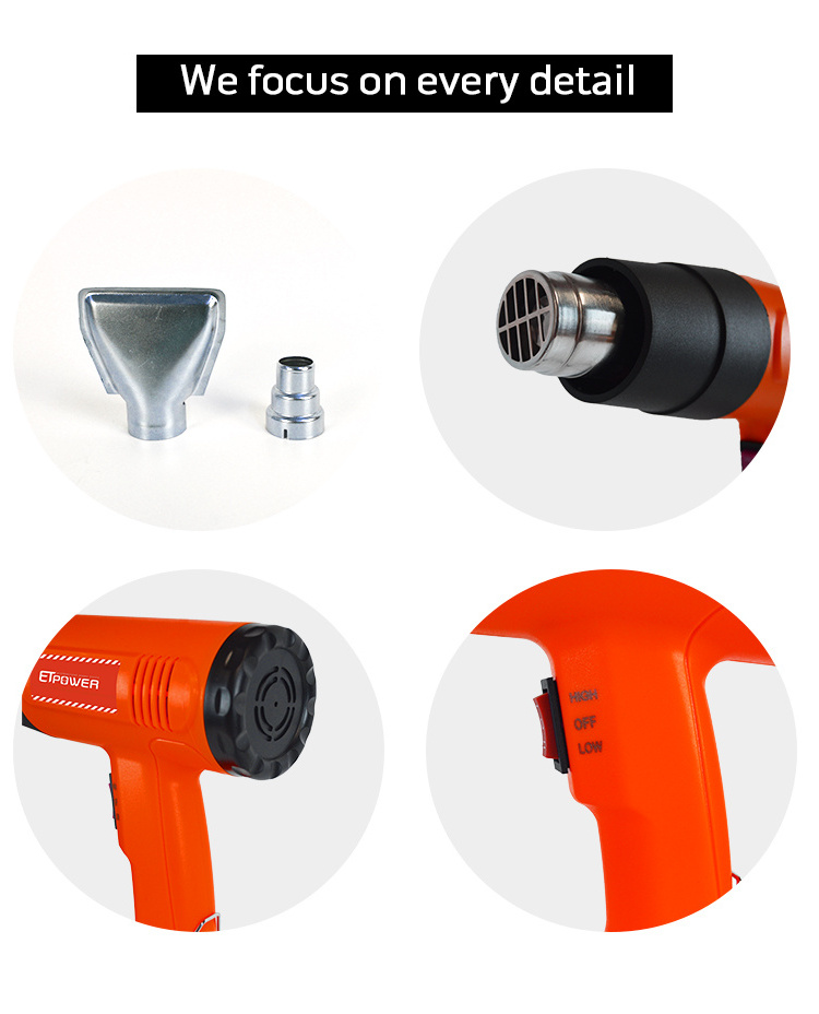 2000W Electric Heat Gun for shrink wrapping