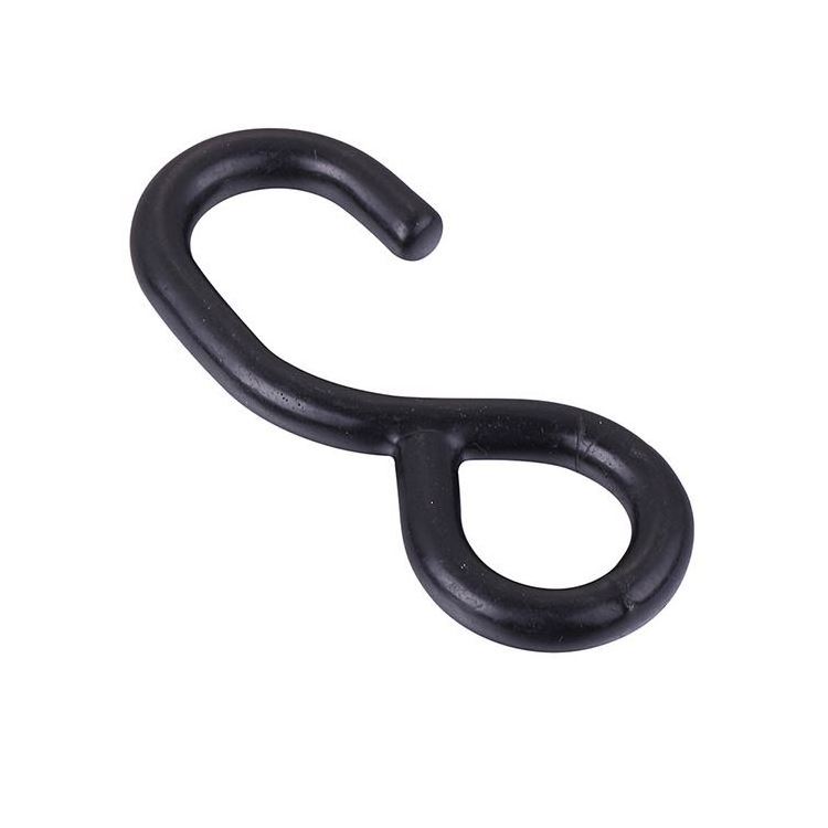 Black PVC Vinyl coated s shaped hanging steel s hooks