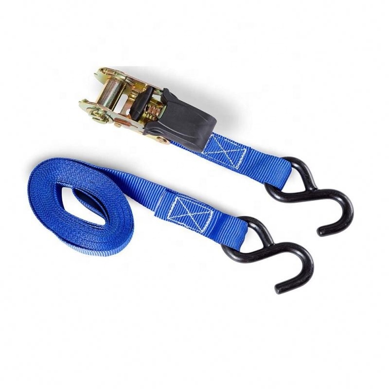 Custom logo OEM 1500 lb ratchet tie down strap kit 4 belt cargo lashing strap set auto retractable ratchet tie down strap