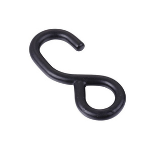 Black PVC Vinyl coated s shaped hanging steel s hooks