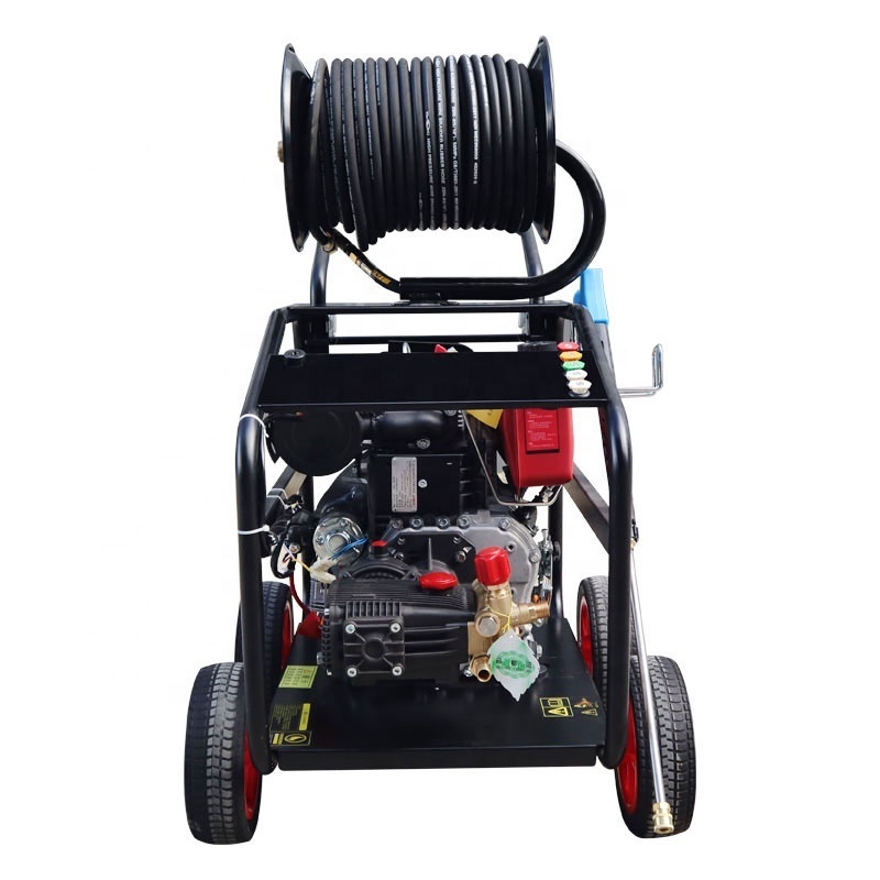 30LPM 150Bar gasoline engine high pressure cleaner 7.5 horsepower 2180PSI sewer cleaning machine sewage water pipe cleaning mach