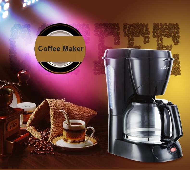 1.5Liter Portable 2 In 1 Electrical Cafe Maker 220V Coffee Machine Desktop Drip Coffee Maker