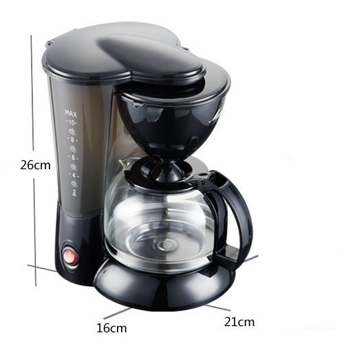 Manufacturer 1L Easy Operation Instant Hot Coffee Maker Machine Countertop Single Cup Drip Coffee Maker