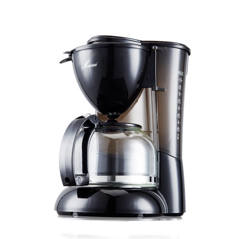 Plastic 1L Coffee Maker For Household Coffee Tea Maker With Filter Keep Warm Function Coffee Machine