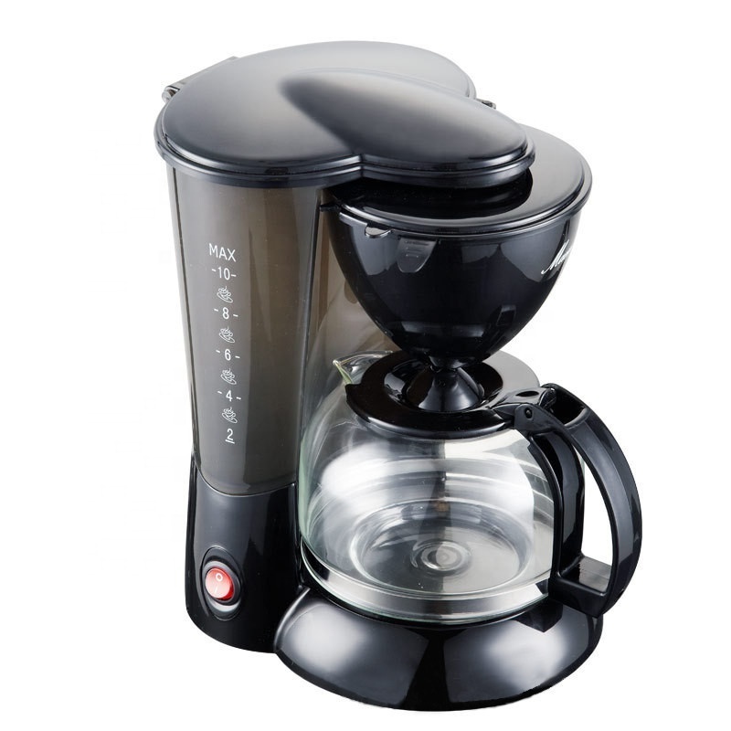 Plastic 1L Coffee Maker For Household Coffee Tea Maker With Filter Keep Warm Function Coffee Machine