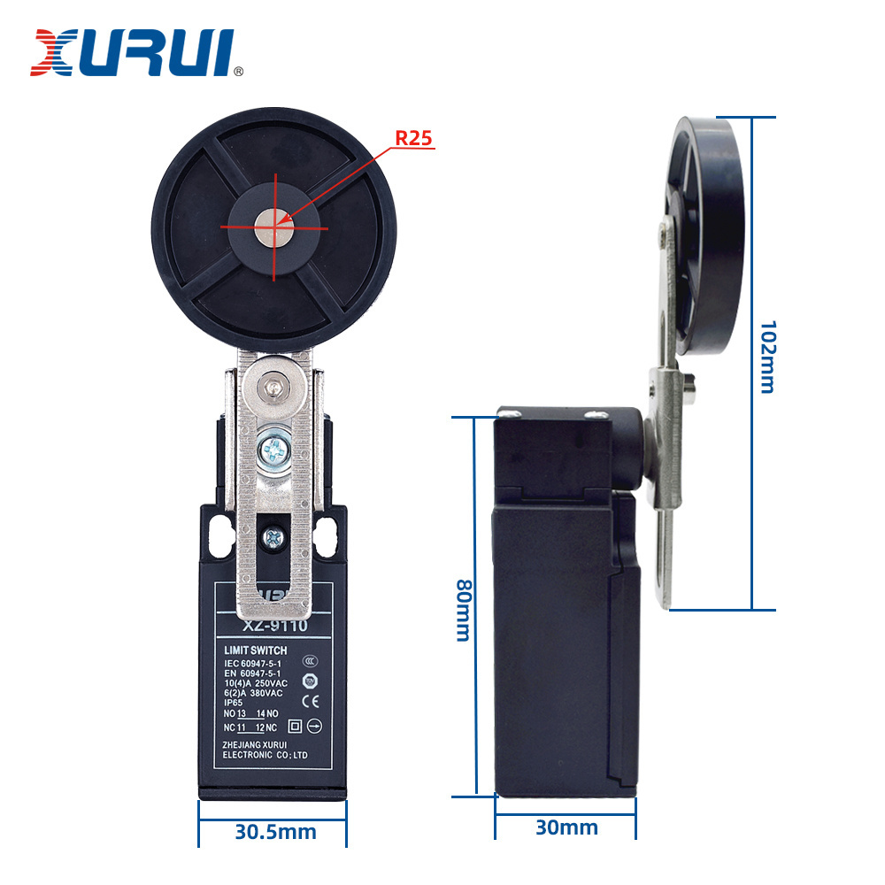 XURUI TUV&RoHS  10A/250VAC limit safety door switch XZ-9110