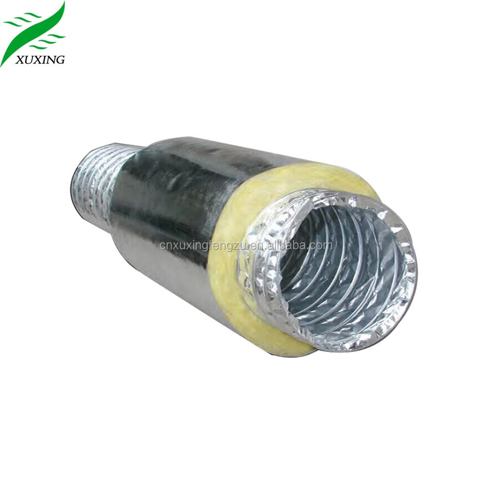 Hot selling 8 10 12 14 inch fire resistance aluminum flexible insulated flexible duct