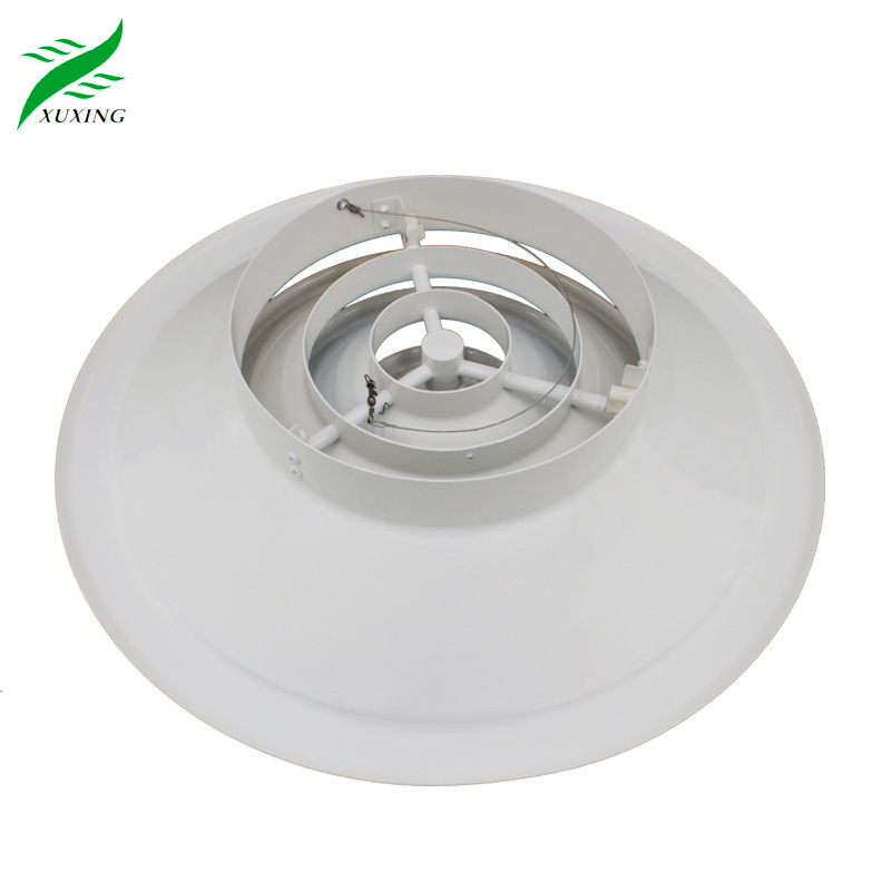 Hvac Air Conditioner Ceiling Supply Air Diffuser Aluminum Adjustable Circular Round Diffusers