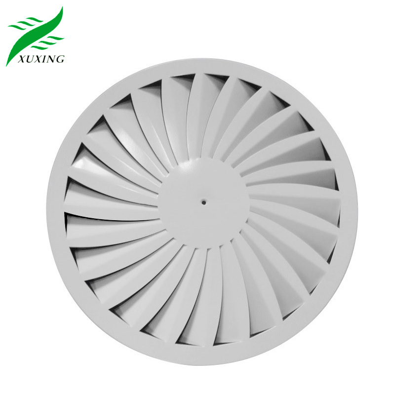 air conditioning ventilation system air duct diffusers round swirl panel swirl diffuser