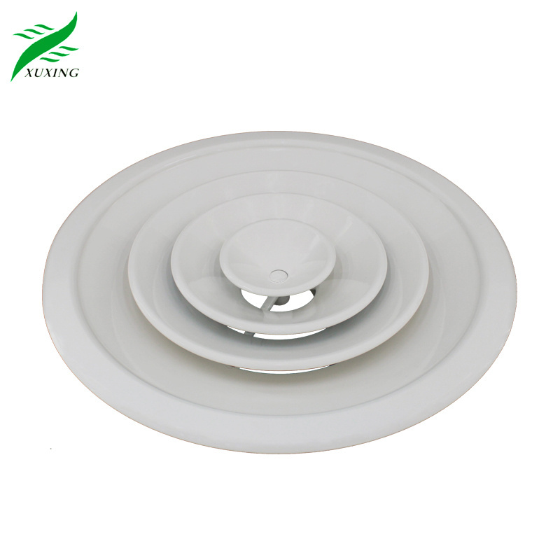 Hvac Air Conditioner Ceiling Supply Air Diffuser Aluminum Adjustable Circular Round Diffusers