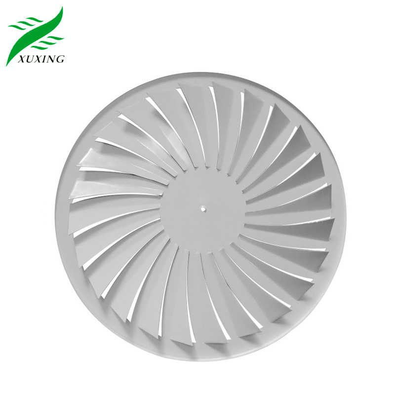 air conditioning ventilation system air duct diffusers round swirl panel swirl diffuser