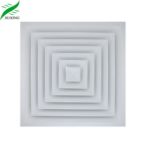 Hvac diffuser aluminum ceiling 4-way supply air conditioning grilles air diffuser