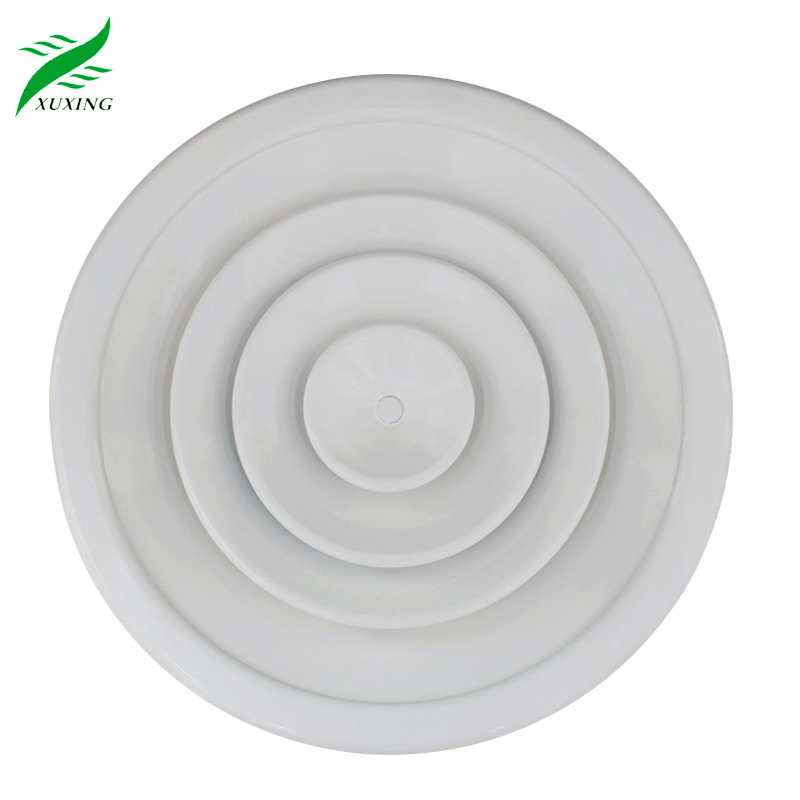 Hvac Air Conditioner Ceiling Supply Air Diffuser Aluminum Adjustable Circular Round Diffusers