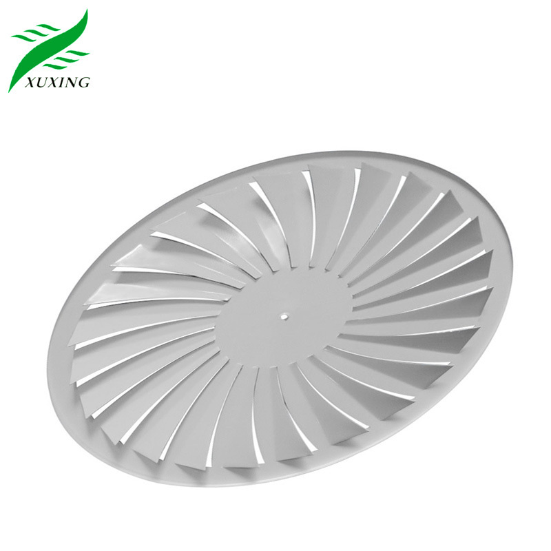 air conditioning ventilation system air duct diffusers round swirl panel swirl diffuser