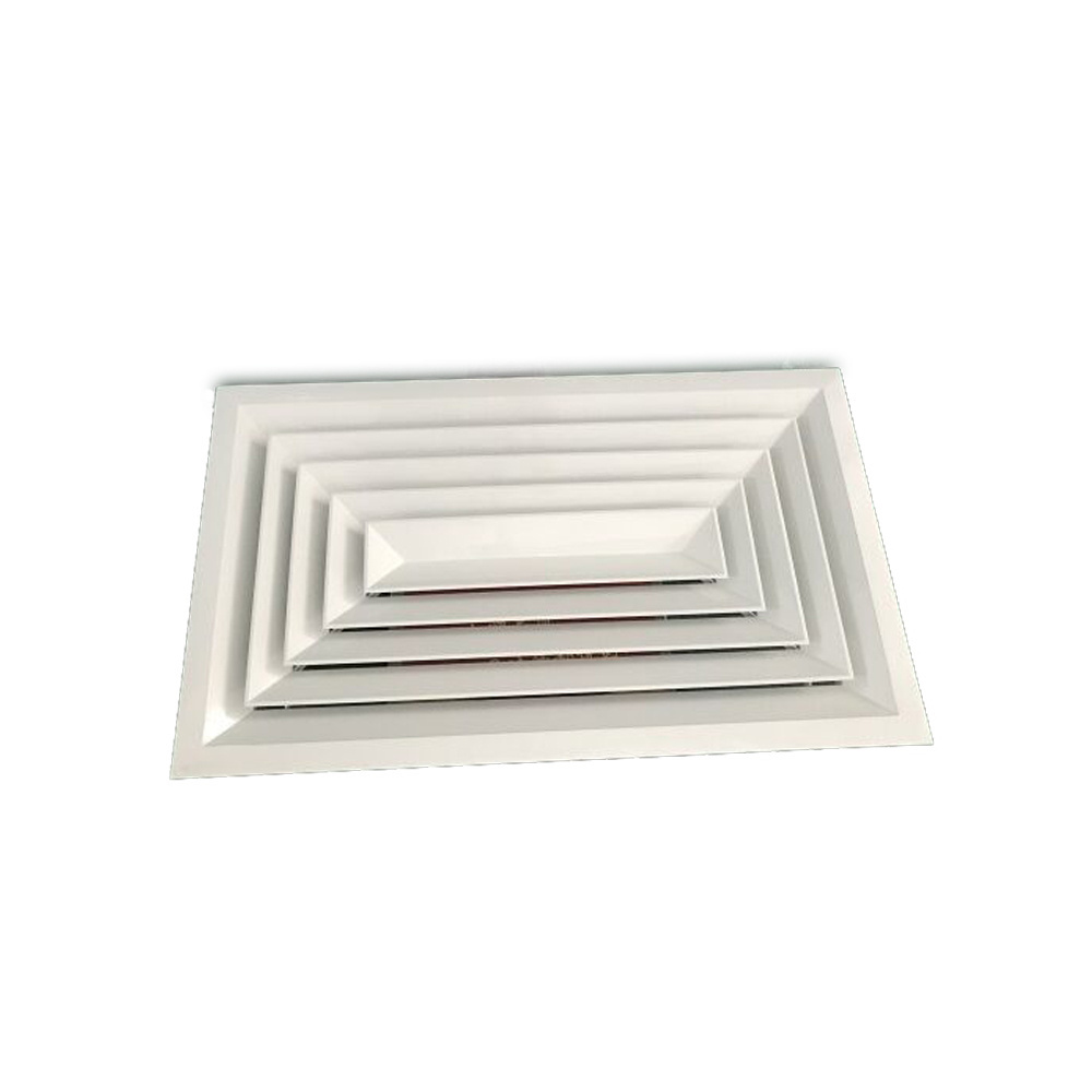 Hvac diffuser aluminum ceiling 4-way supply air conditioning grilles air diffuser