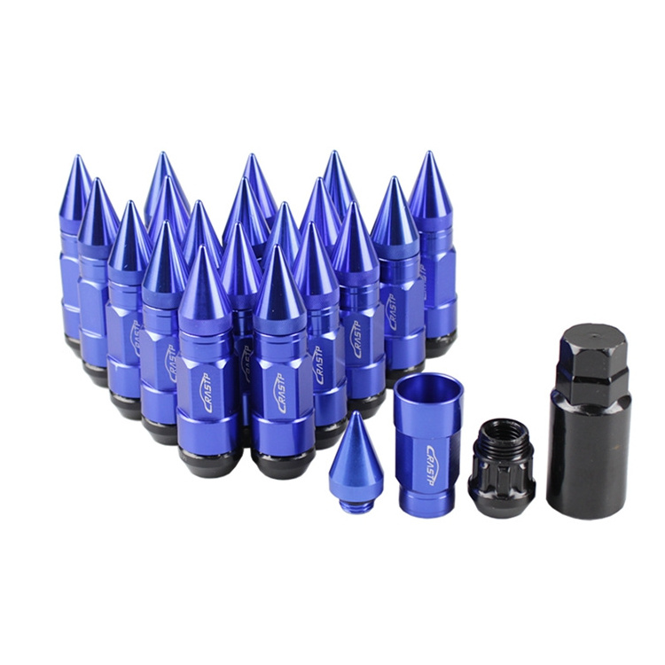 XuZhong Multi Function Anti Theft Racing Car Tires Spike Lug Nuts  Anodized Universal Wheel Lug Nuts M12*1.5mm/1.25mm