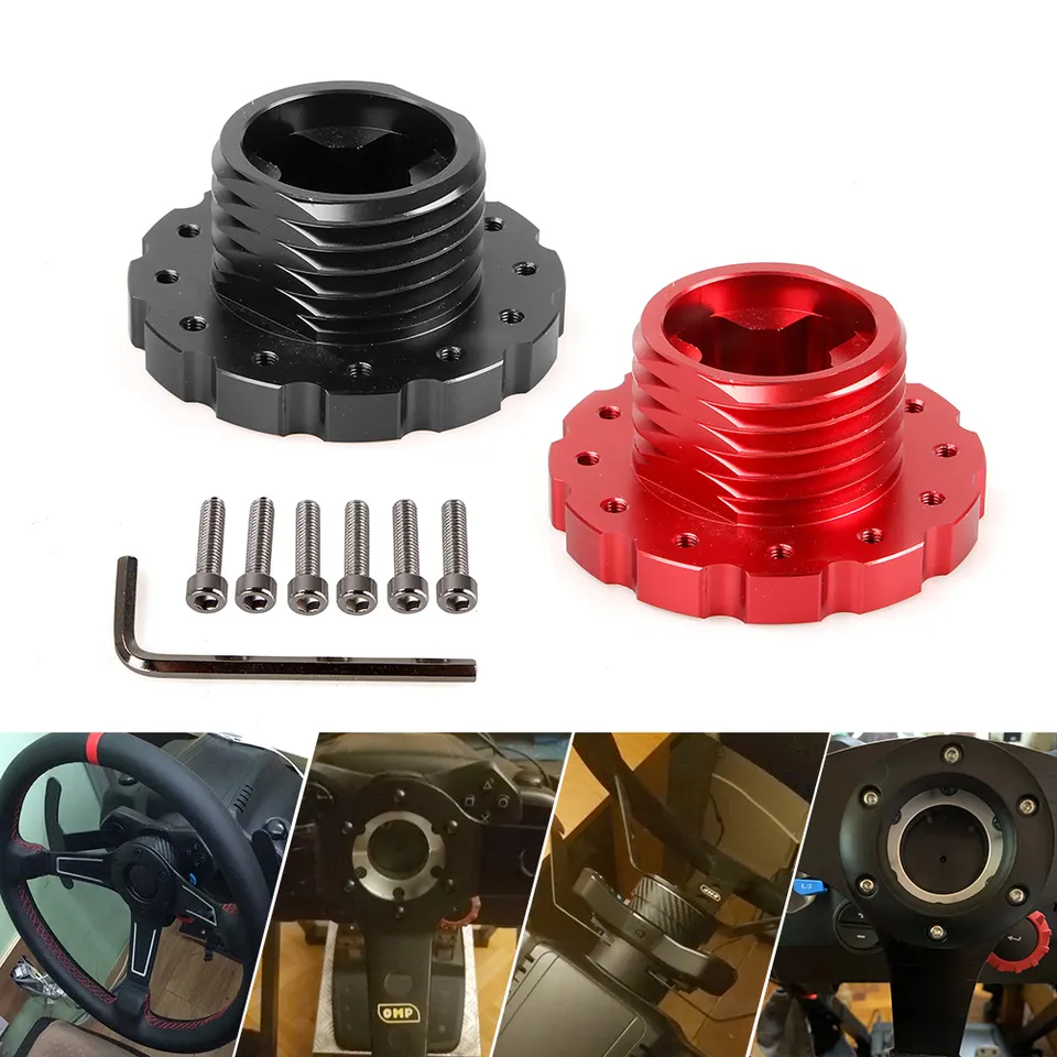 Racing Car Gaming Steering Wheel Adapter Converter Aluminum  Kit For Thrustmaster T500 T300 TX Black Red Adaptation