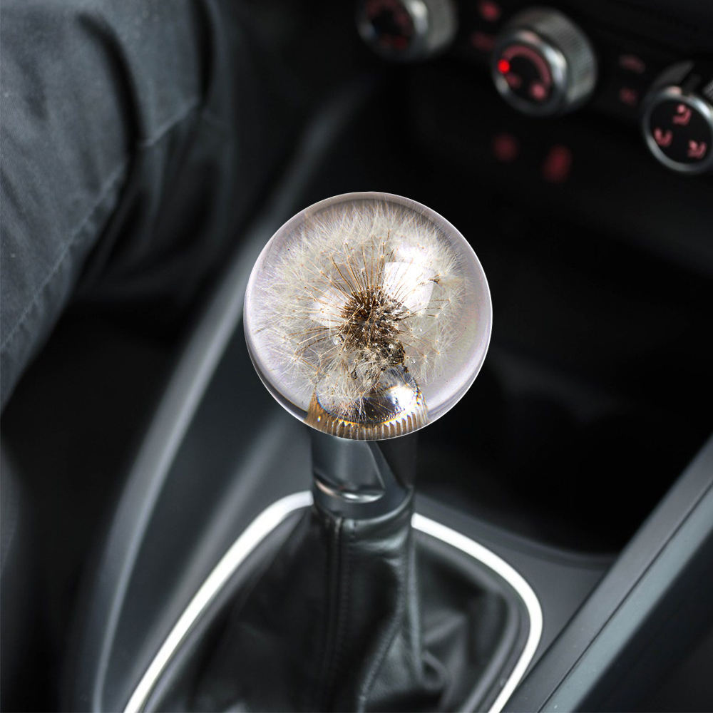 Universal 70MM Crystal Ball Dandelion Manual Automatic Transmission Car racing Shifter Lever Gear Shift Knob