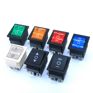 Rocker switch KCD4, 4pin/6pin, high current switch, on off Dpdt Illuminated rocker switch