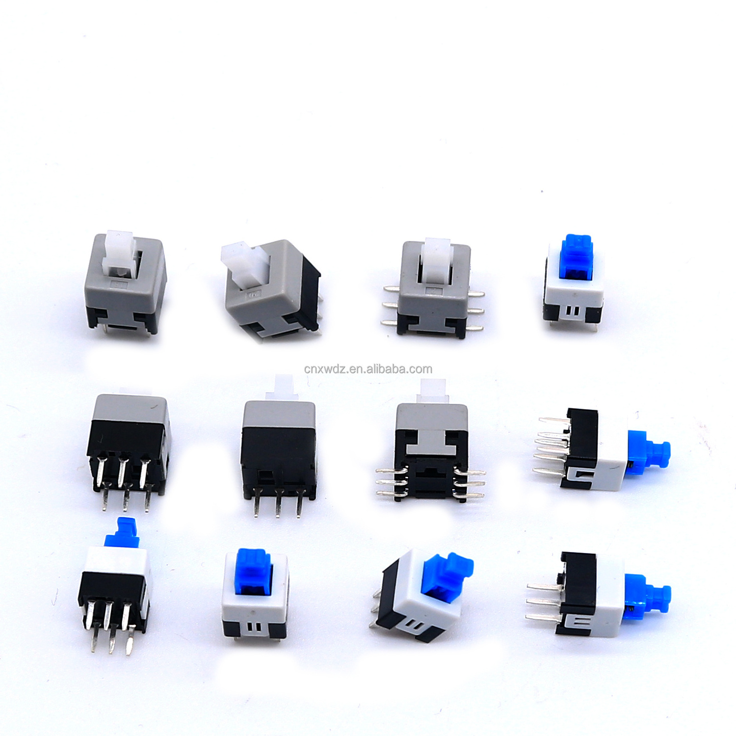 Push Button Self-Locking Push Button Switch 5.8x5.8 7x7 8x8 8.5x8.5 PCB Tactile Self Latching Locking 6 Pin SMD