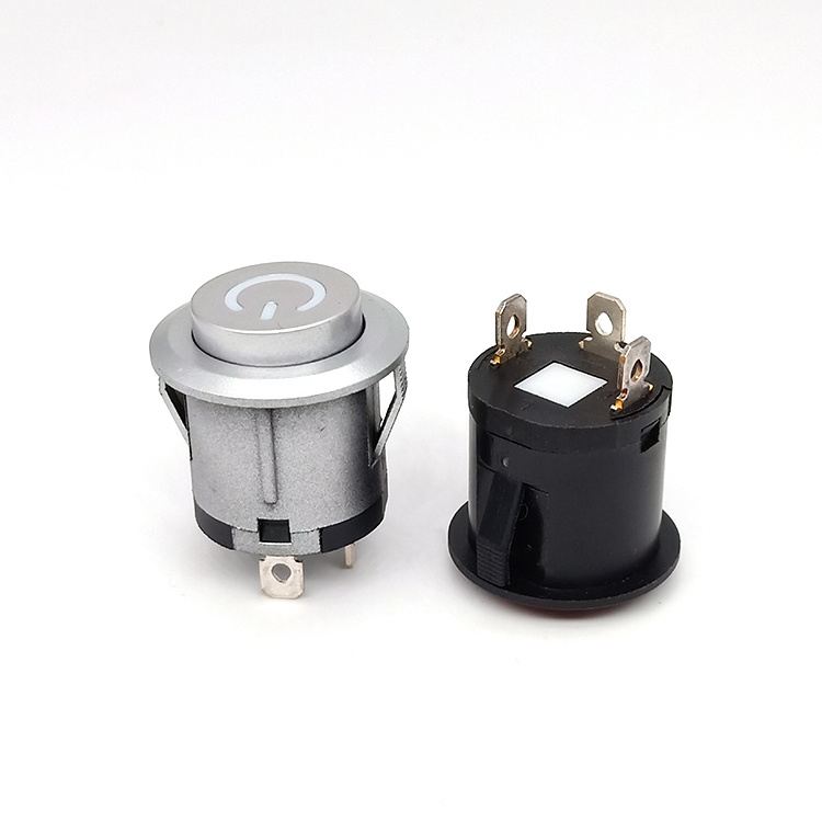 16mm 19mm No Nc Metal Latching Or Momentary Piezo Switch Touch Switch Stainless Waterproof Piezo Switch