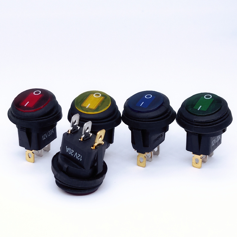 KCD1 Ship type switch circle below the switch rocker switch with light