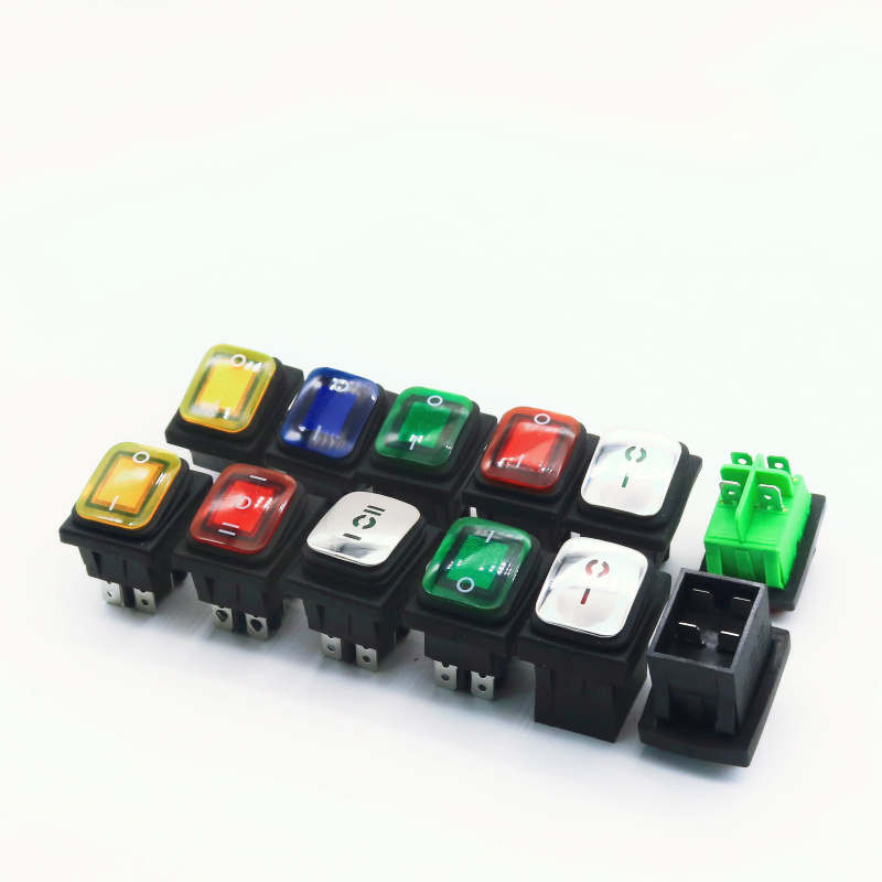 Kcd4-203 On-off-on 250v Rocker Switch  3 Way Kcd4 250v 4pin/6pin Rocker Switches