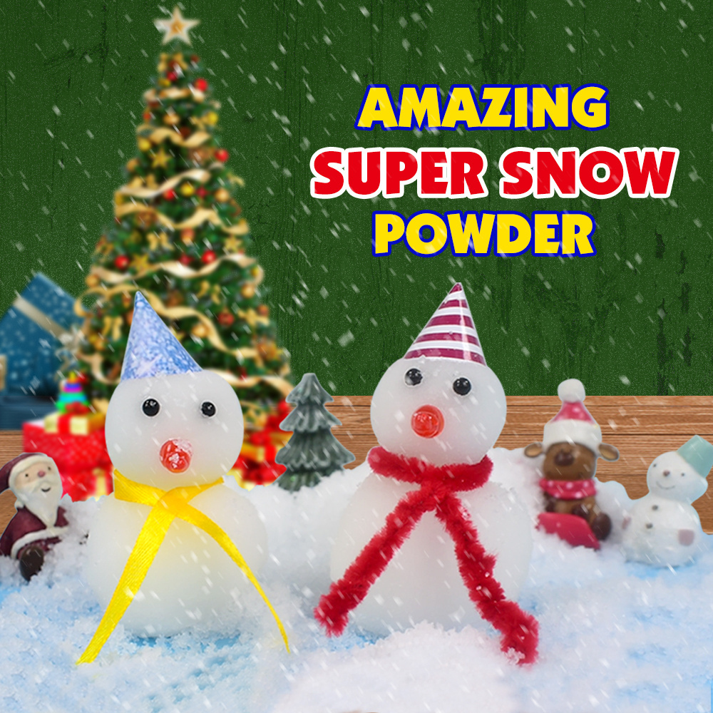 Instant Snow Powder Toys STEM Activities Educational Science Kits for Kids Makes Realistic Fluffy Snow at Classrooms and Home