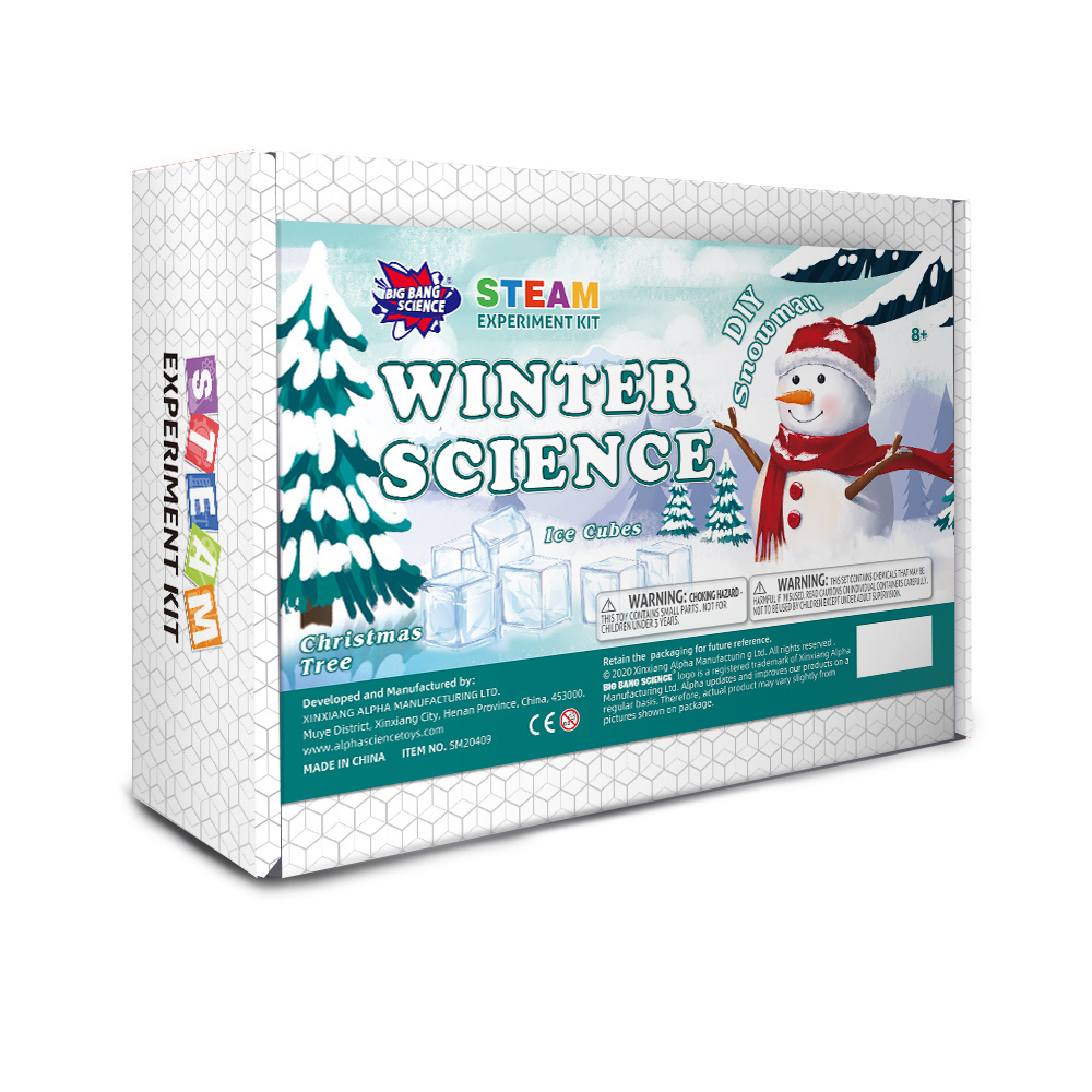 BIG BANG SCIENCE HOT Instant Snow Station STEM Experiment Kit Top Sensory Toys Faux Make Your Own Snow