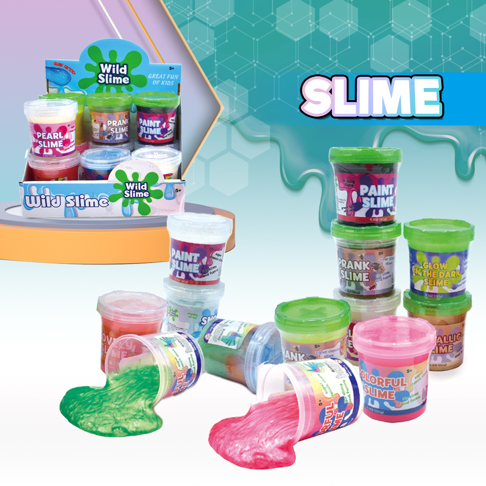 China Slime Playdough Manufacturer Custom Non Sticky DIY Clear Foam Crystal Slime Toy Slime Making Kit for Kids 8+